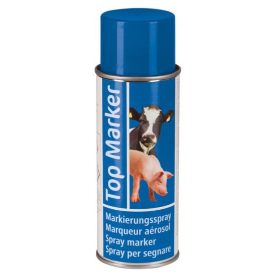 Маркиращ спрей за животни TopMarker 500 ml син