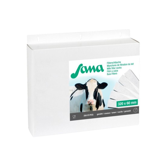 Филтри за мляко Sana Premium 320x60 шити за DeLaval, 250 бр.